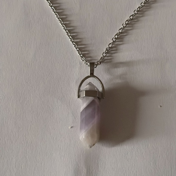 Pyramid Gemstone Necklace - Picture 3 of 3